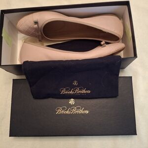Brooks Brothers Blush Quilted Flats